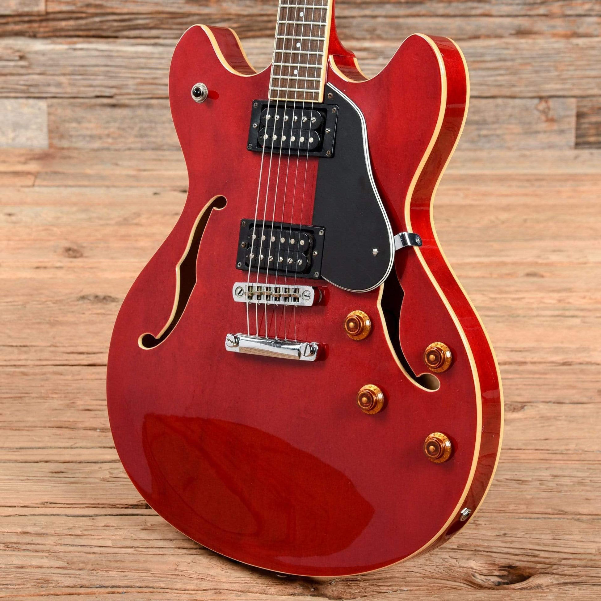 Washburn HB30 Cherry Electric Guitars / Semi-Hollow