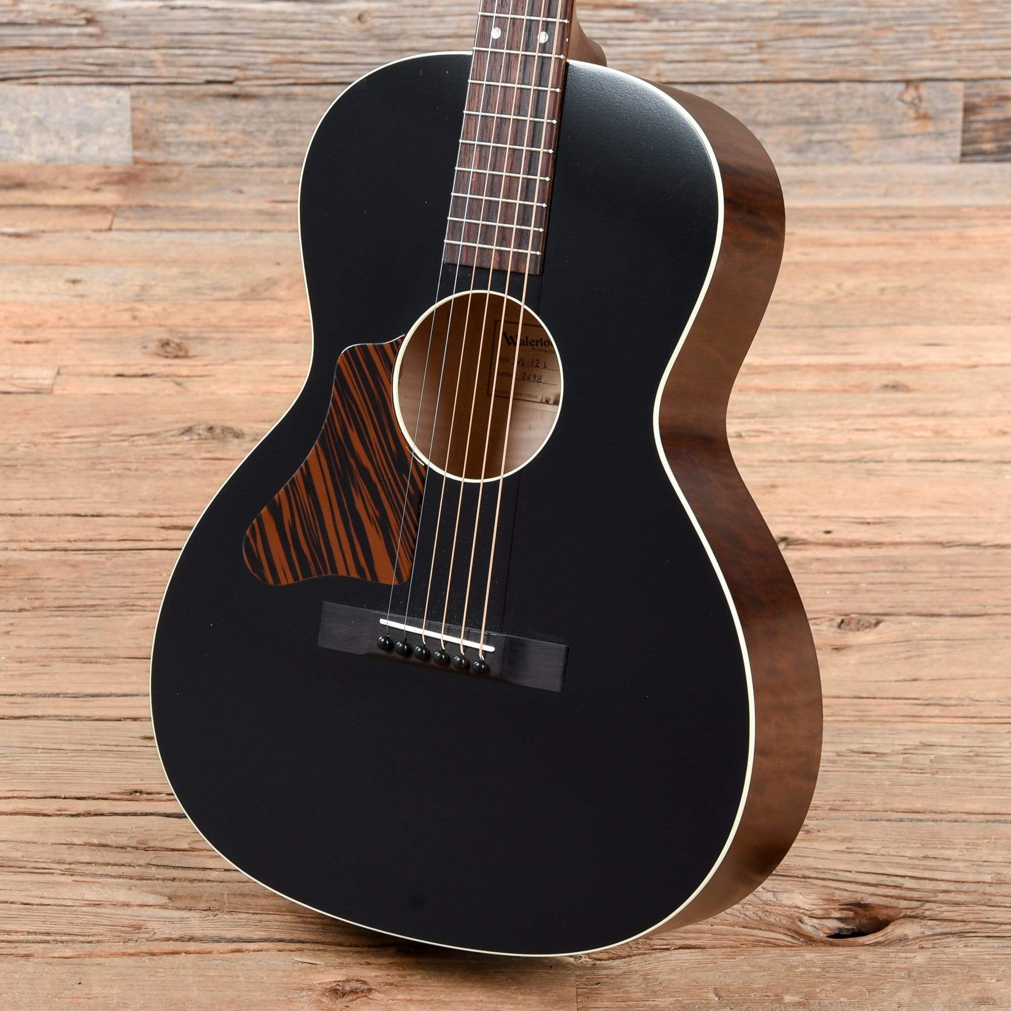 Waterloo WL-12 12-Fret Jet Black LEFTY Acoustic Guitars / Parlor