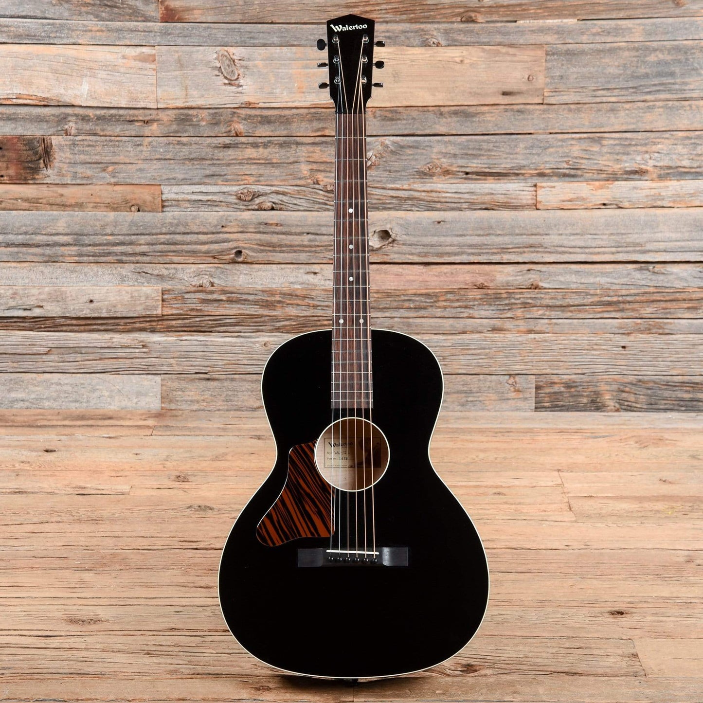 Waterloo WL-12 12-Fret Jet Black LEFTY Acoustic Guitars / Parlor