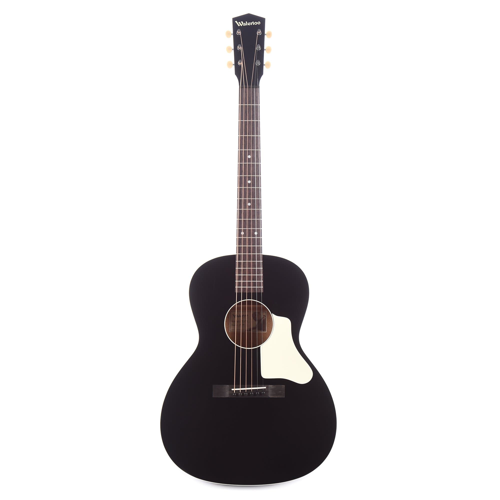 Waterloo WL-14 Ladder Braced Jet Black Acoustic Guitars / Parlor
