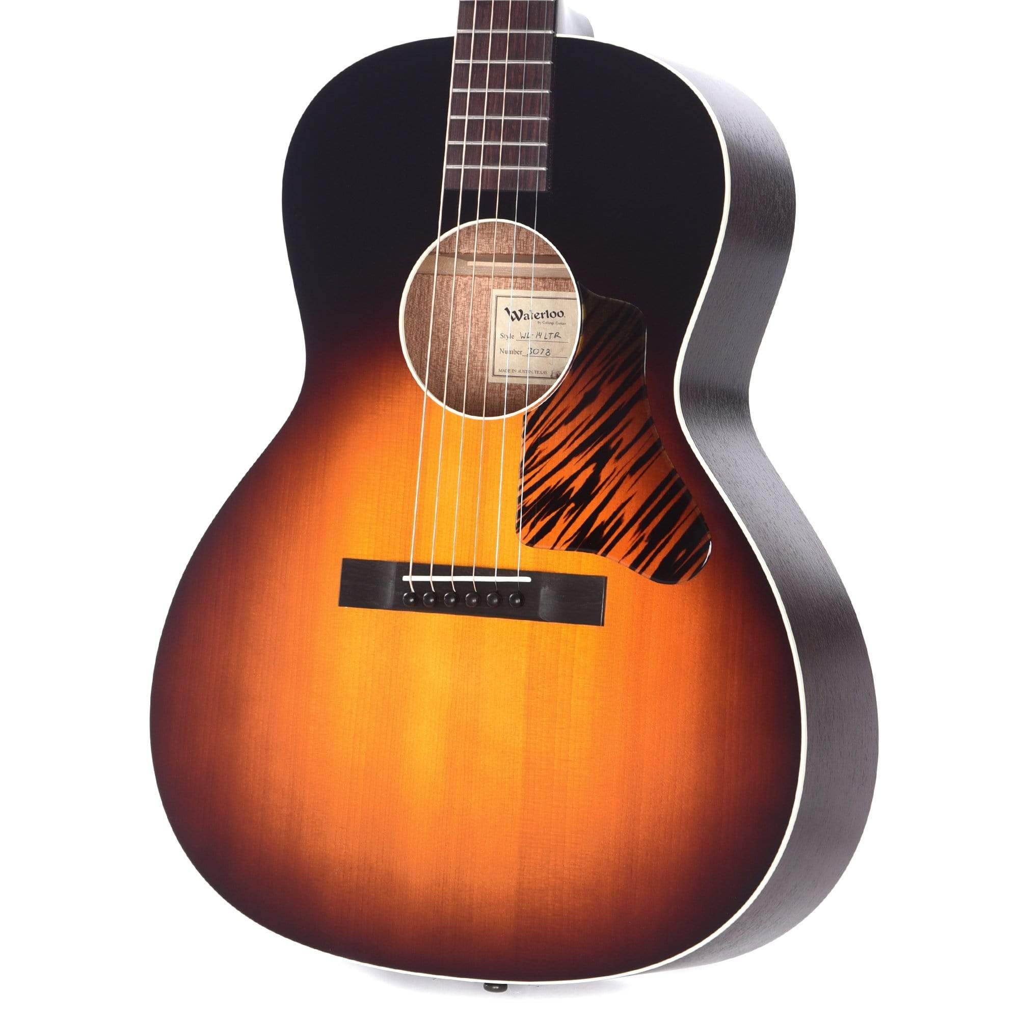 Waterloo WL-14 Ladder Braced Oval Neck Vintage Sunburst Acoustic Guitars / Parlor