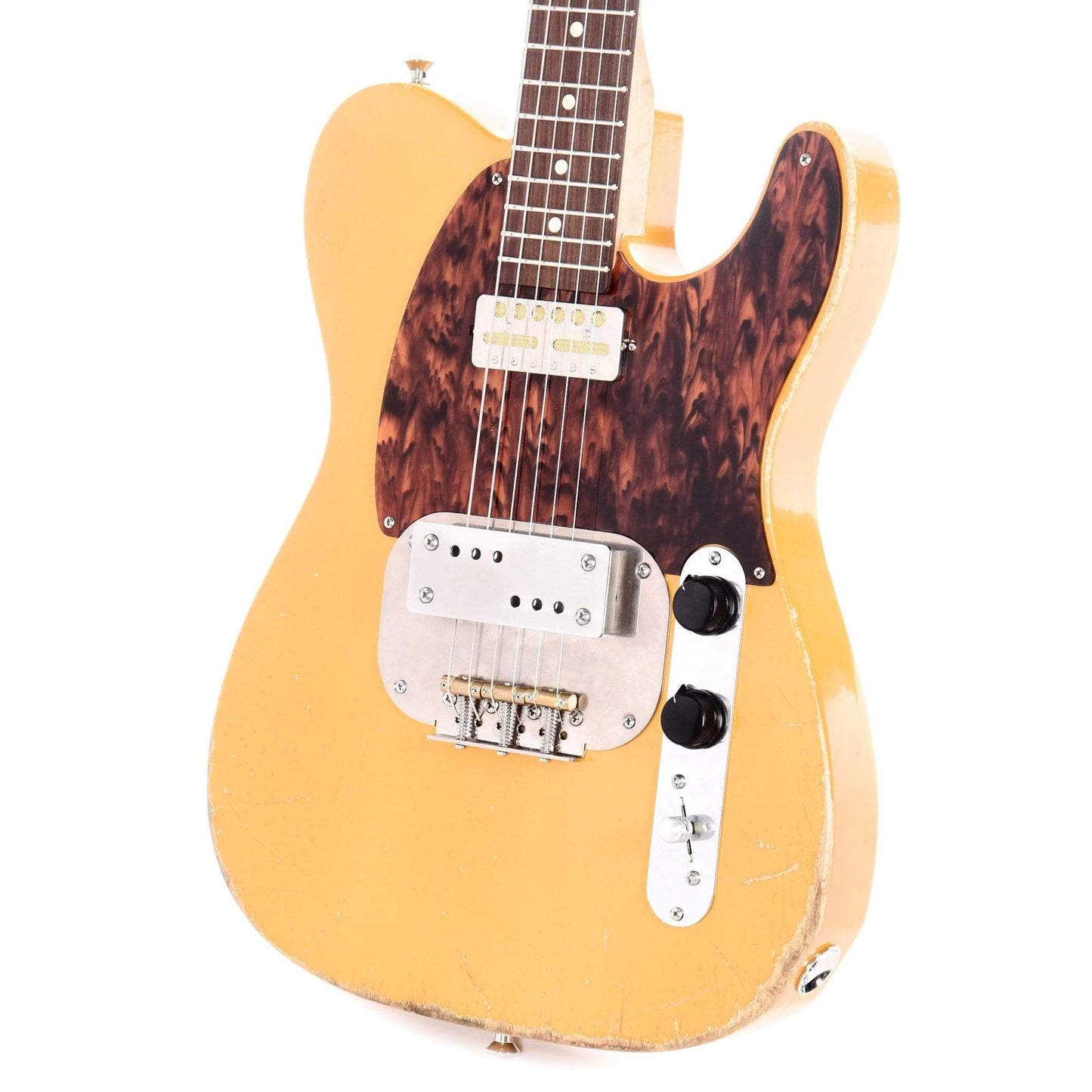 Waterslide Coodercaster T-Style Aged Butterscotch Blonde w/Mojo Lap Steel & Gold Foil Pickups Electric Guitars / Solid Body