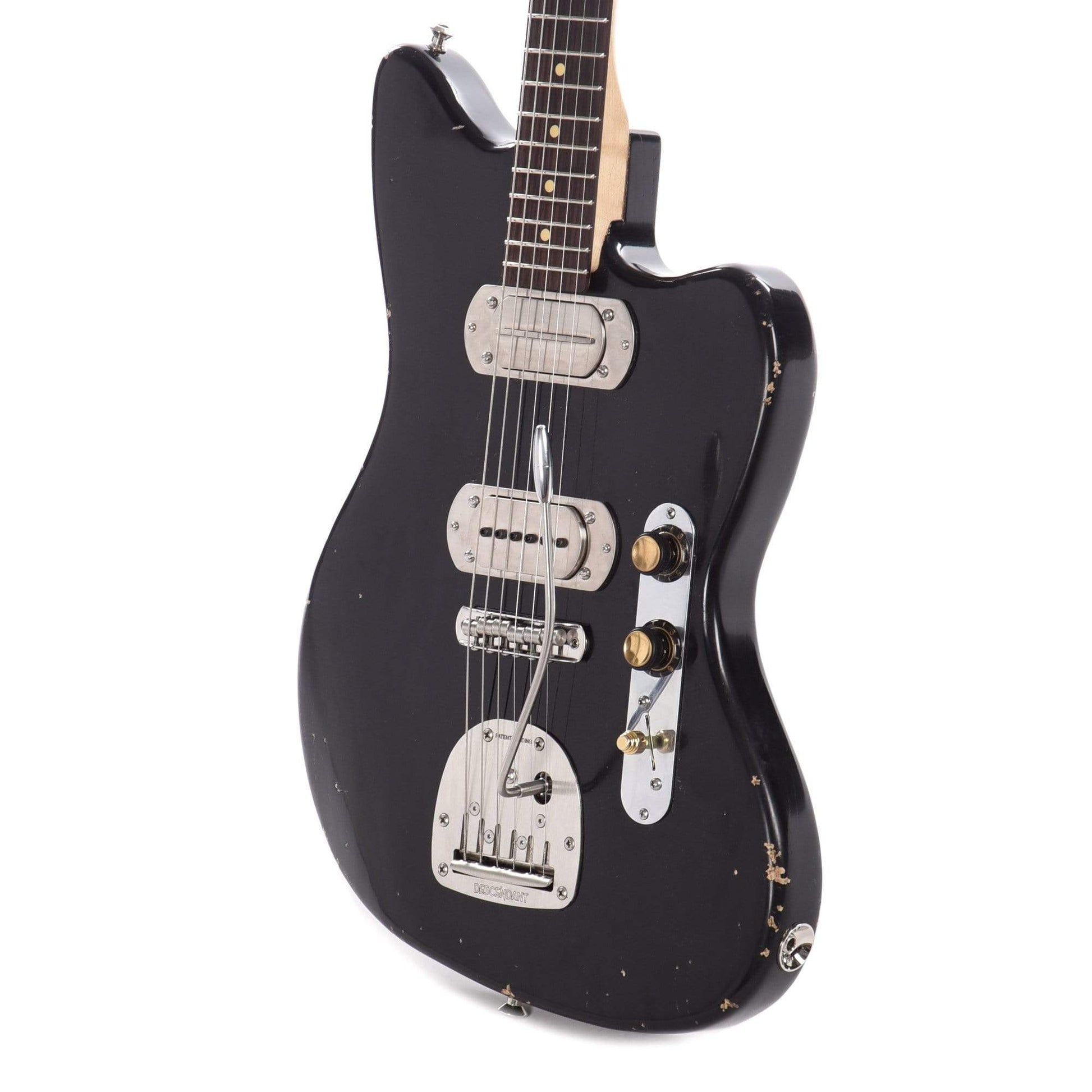 Waterslide Offset Aged Black w/Mojo P.A.B. Pickups, Staytrem Bridge, & Descendent Vibrato Electric Guitars / Solid Body