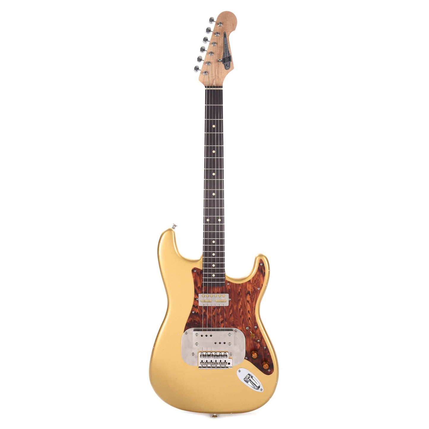 Waterslide S-Style Coodercaster Aged Aztec Gold w/Mojo Lap Steel & Gold Foil Electric Guitars / Solid Body