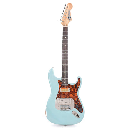 Waterslide S-Style Coodercaster Aged Daphne Blue Nitro Finish (Serial #10242022) Electric Guitars / Solid Body