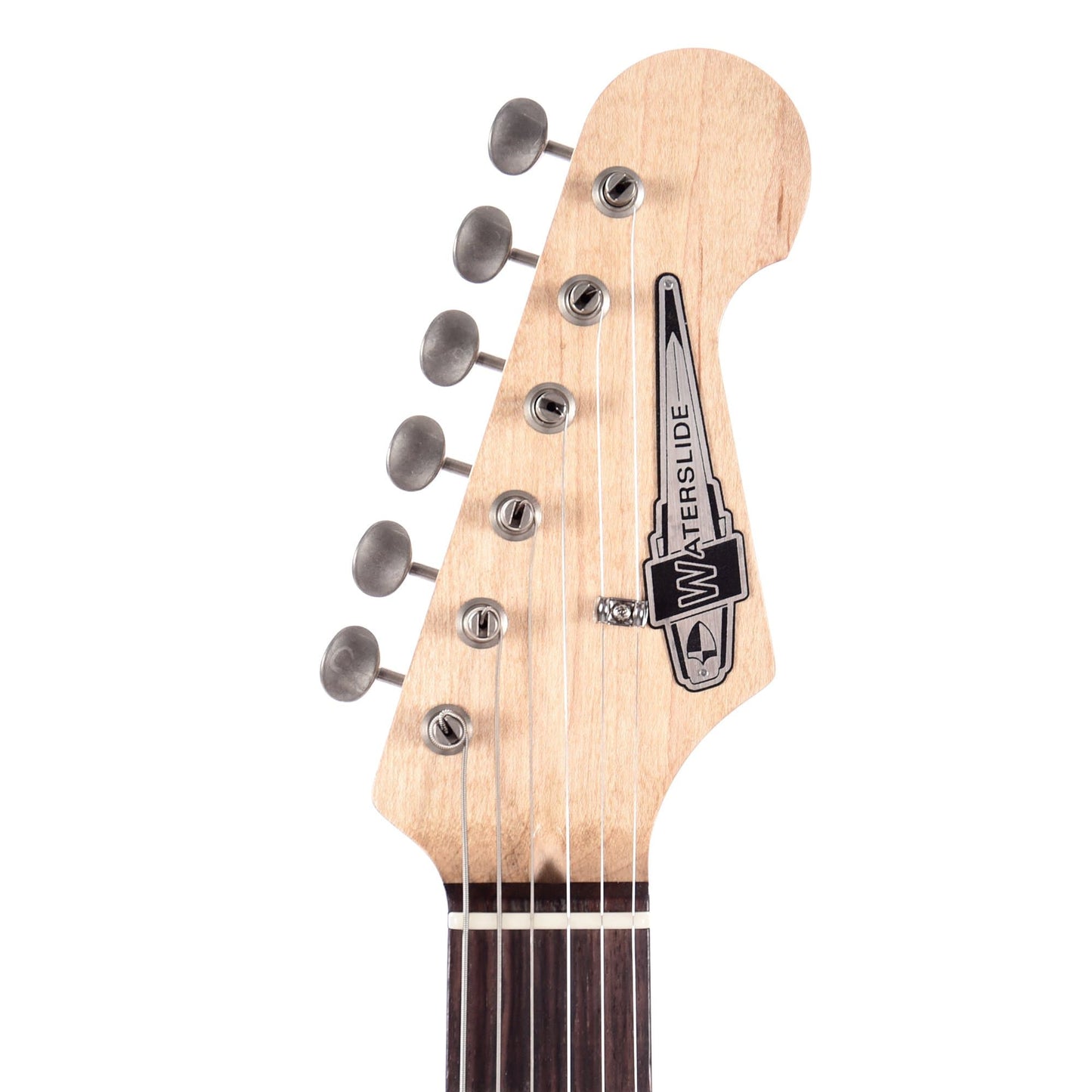 Waterslide S-Style Coodercaster Aged Faded Fiesta Red w/Mojo Lap Steel & Gold Foil Pickups Electric Guitars / Solid Body