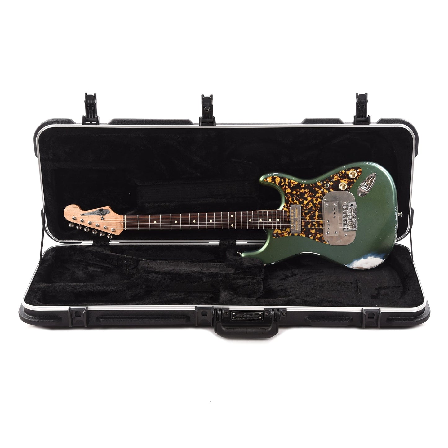 Waterslide S-Style Coodercaster Aged 'Greened Out Blue' Nitro Finish Electric Guitars / Solid Body