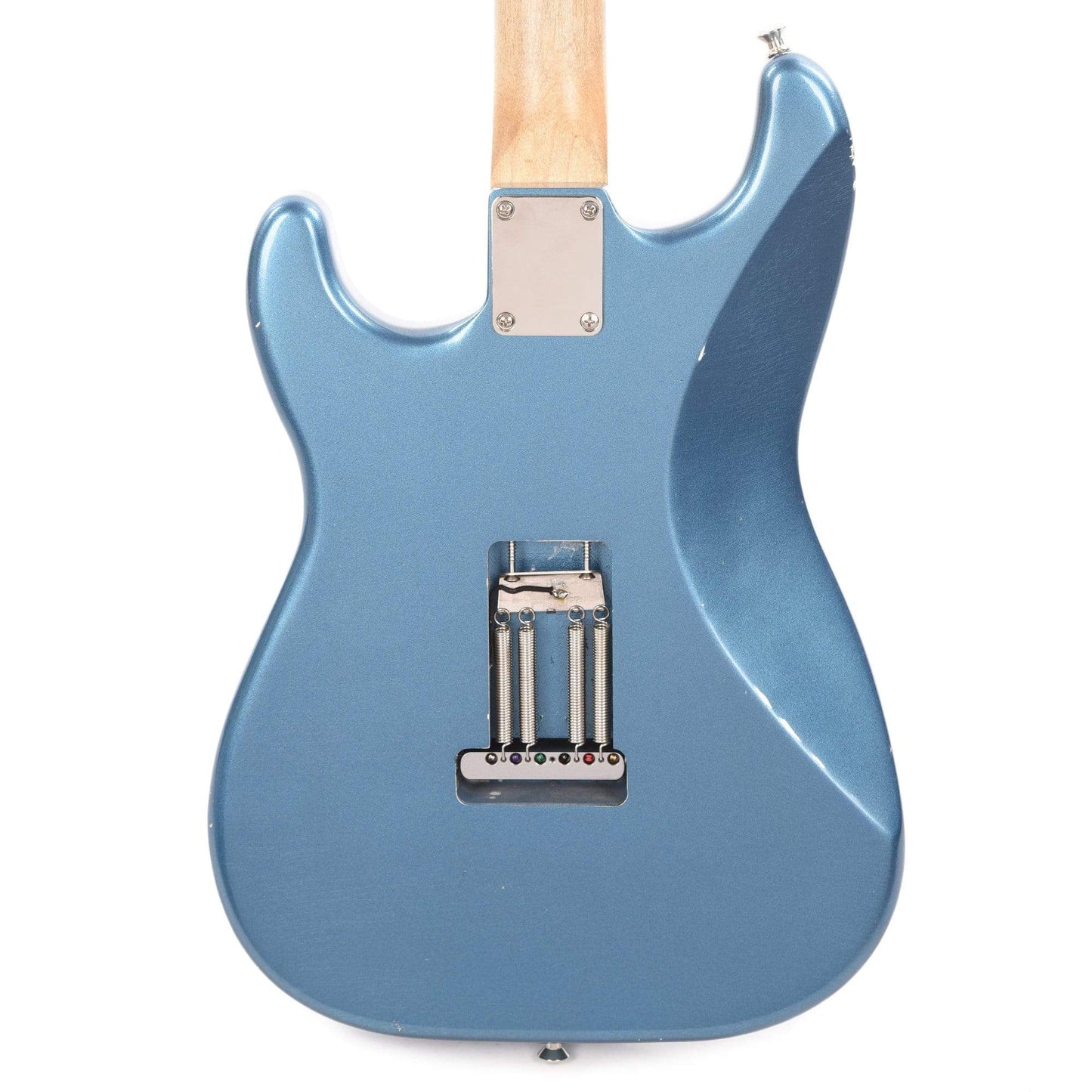 Waterslide S-Style Coodercaster Aged Lake Placid Blue w/Firestripe Pickguard & Mojo Dual Foil Pickups Electric Guitars / Solid Body
