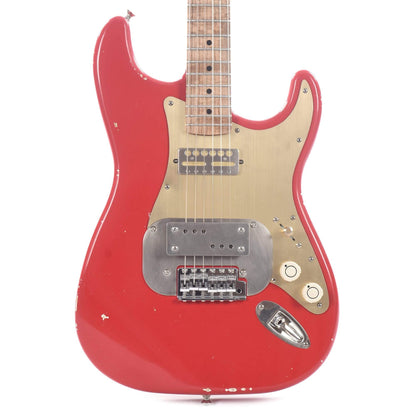 Waterslide S-Style Coodercaster Dakota Red w/Mojo Lap Steel & Gold Foil Pickup Electric Guitars / Solid Body