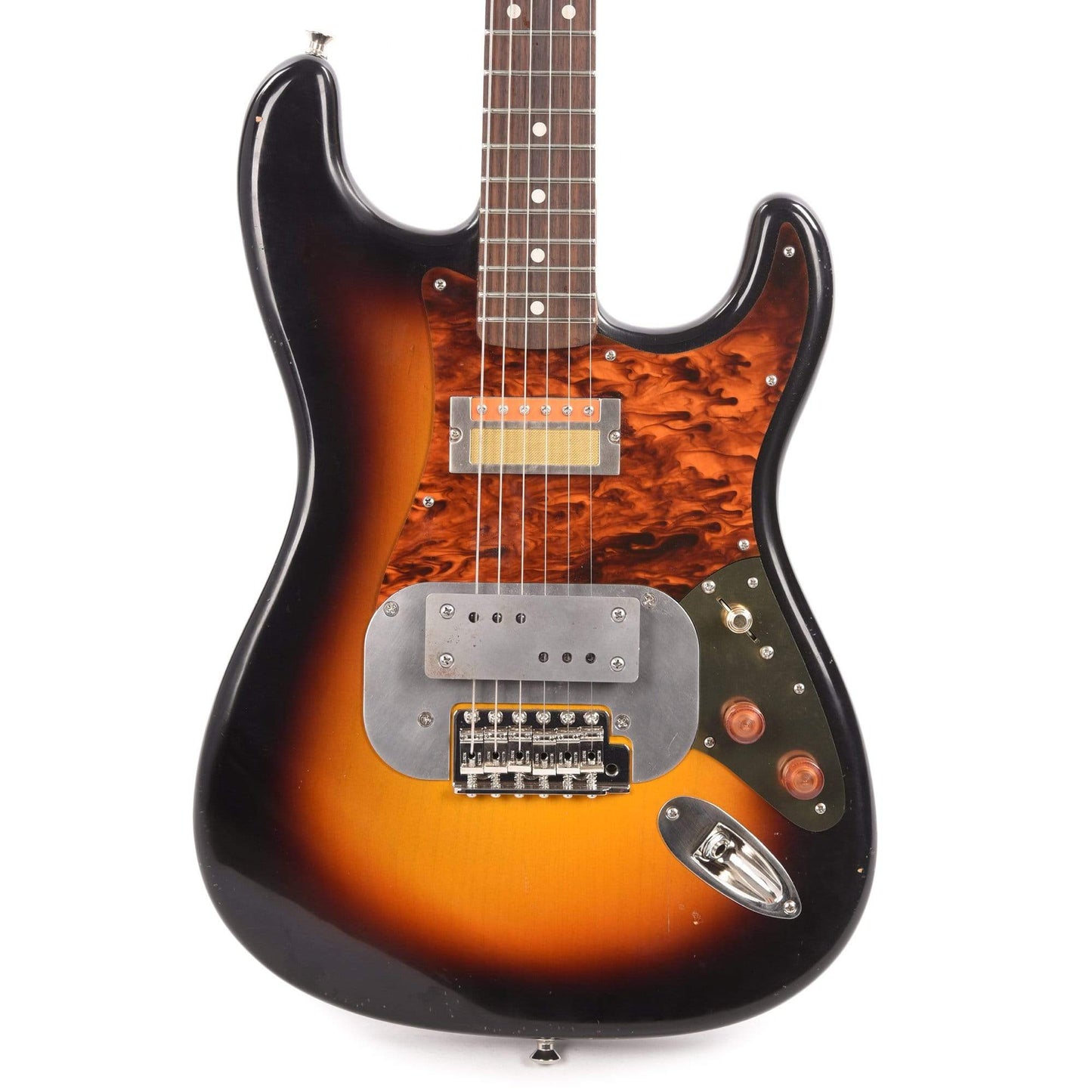Waterslide S-Style Coodercaster Lightly Aged Sunburst w/Mojo Lap Steel & Gold Foil Pickups Electric Guitars / Solid Body