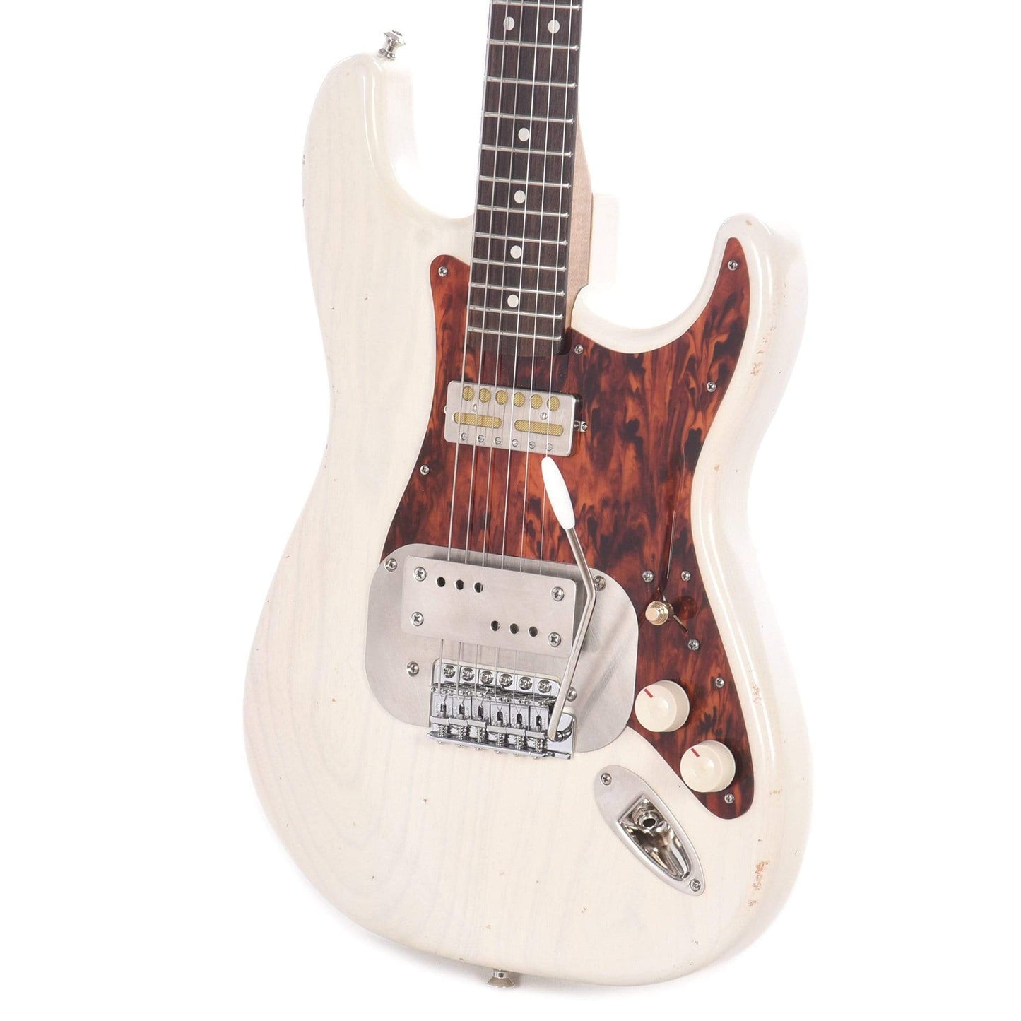 Waterslide S-Style Coodercaster White Blonde w/Mojo Lap Steel & Gold Foil Pickups Electric Guitars / Solid Body