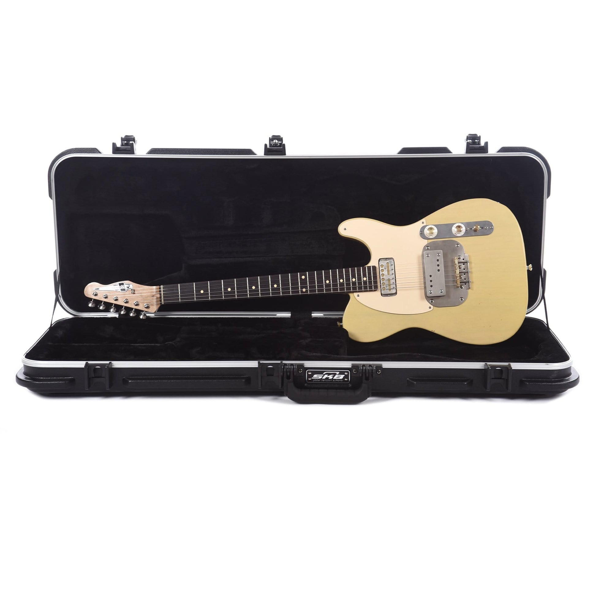 Waterslide T-Style Coodercaster Swamp Ash Blonde w/Mojo Lap Steel & Gold Foil Pickup Electric Guitars / Solid Body