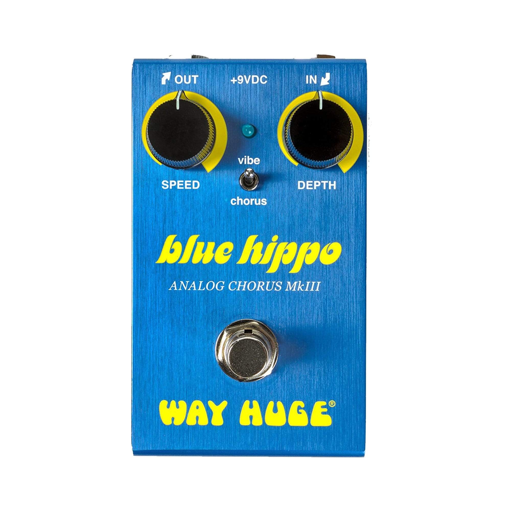 Way Huge Electronics WM61 Blue Hippo Mini Analog Chorus Bundle w/ Truetone 1 Spot Space Saving 9v Adapter Effects and Pedals / Chorus and Vibrato