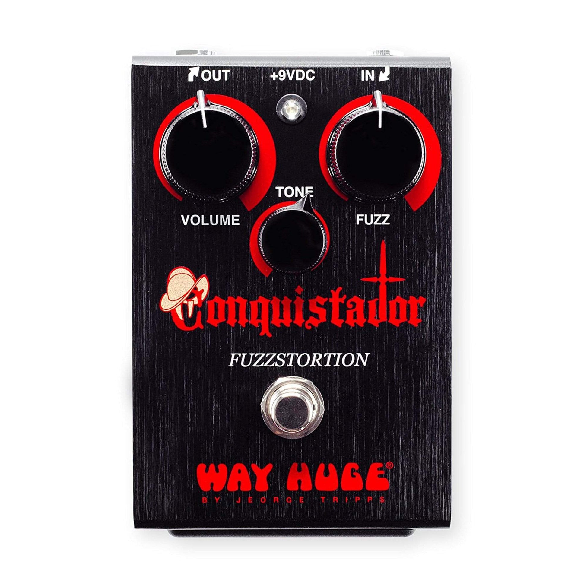 Way Huge Conquistador Fuzzstortion Bundle w/ Truetone 1 Spot Space Saving 9v Adapter Effects and Pedals / Fuzz