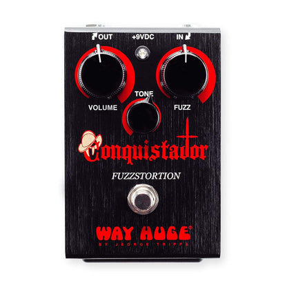 Way Huge Conquistador Fuzzstortion Bundle w/ Truetone 1 Spot Space Saving 9v Adapter Effects and Pedals / Fuzz