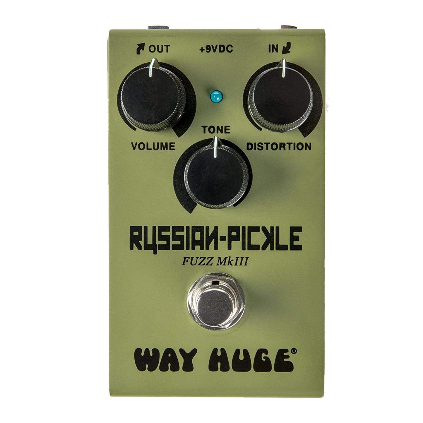 Way Huge Electronics WM42 Russian Pickle Mini Fuzz Bundle w/ Truetone 1 Spot Space Saving 9v Adapter Effects and Pedals / Fuzz