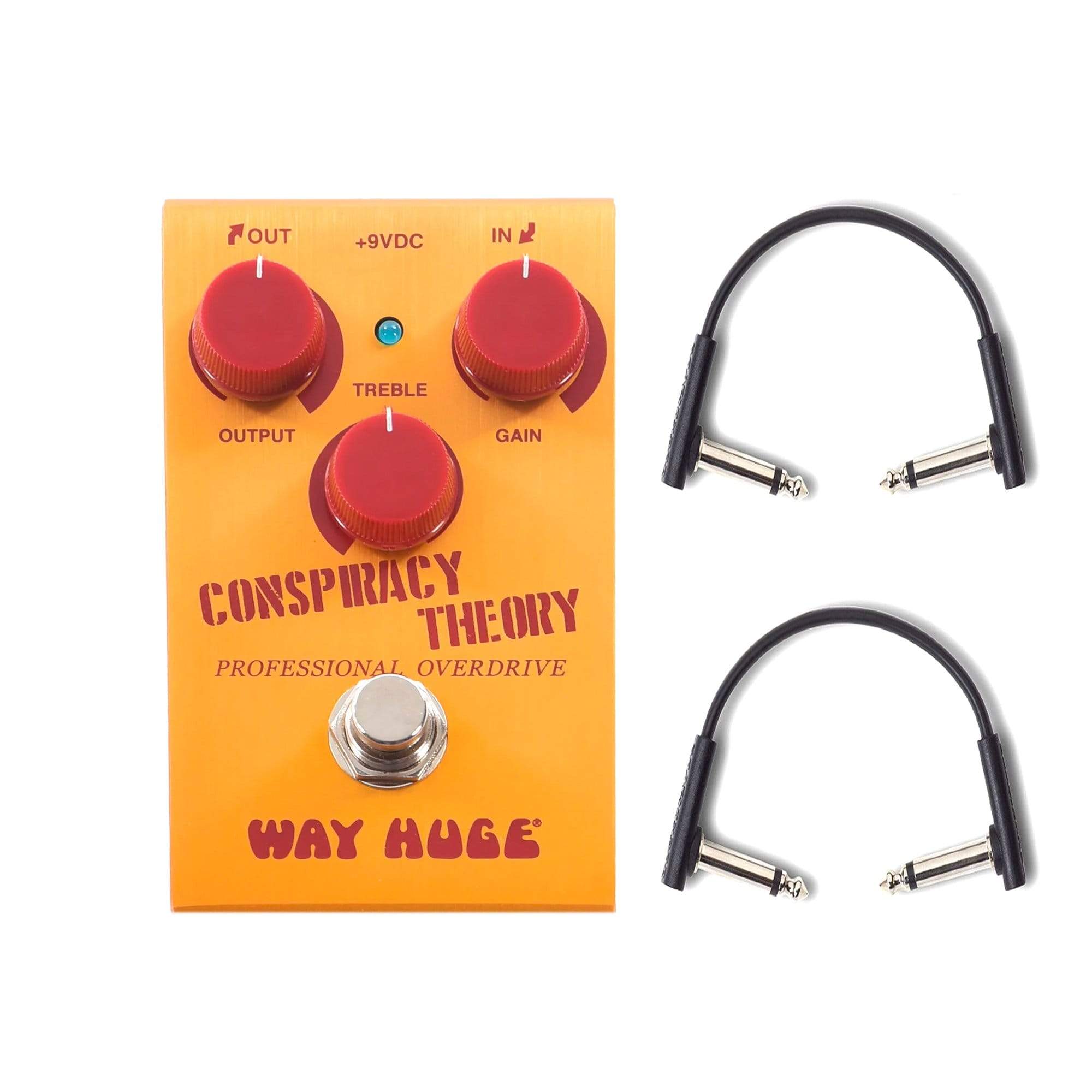 Way Huge Conspiracy Theory Overdrive w/RockBoard Flat Patch Cables Bundle Effects and Pedals / Overdrive and Boost