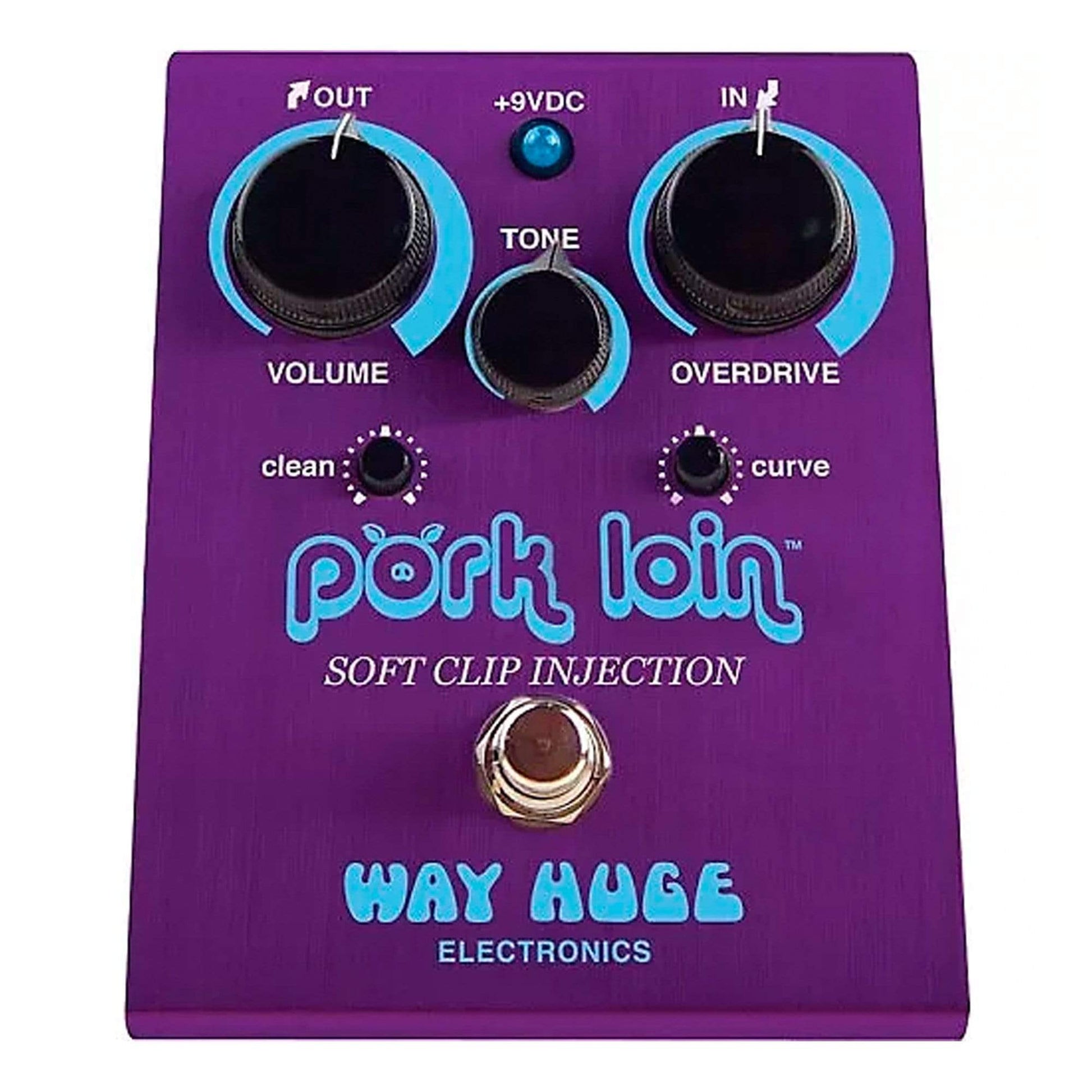 Way Huge WHE201 Pork Loin Overdrive Bundle w/ Truetone 1 Spot Space Saving 9v Adapter Effects and Pedals / Overdrive and Boost