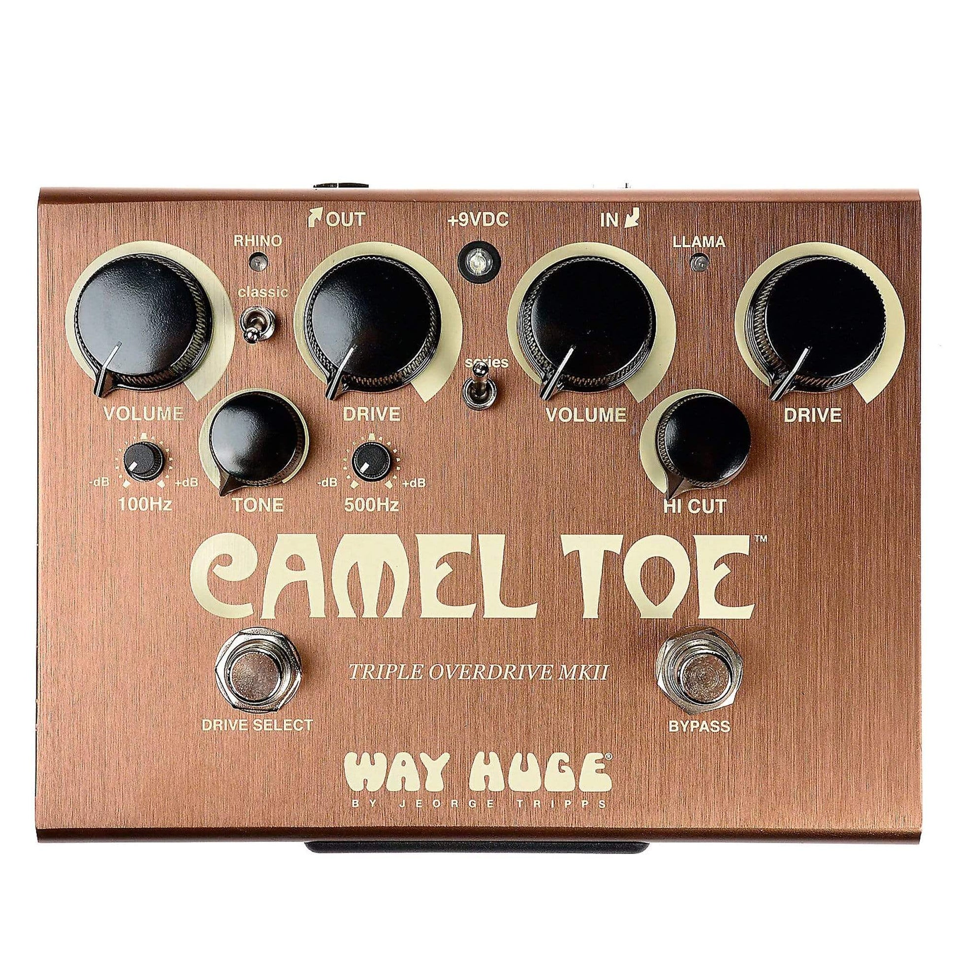 Way Huge WHE209 Camel Toe Triple Overdrive Bundle w/ Truetone 1 Spot Space Saving 9v Adapter Effects and Pedals / Overdrive and Boost