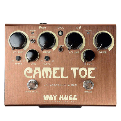 Way Huge WHE209 Camel Toe Triple Overdrive Bundle w/ Truetone 1 Spot Space Saving 9v Adapter Effects and Pedals / Overdrive and Boost