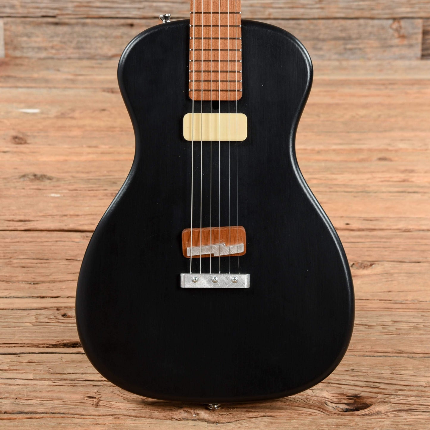 Weir Poorboy Satin Black Electric Guitars / Solid Body