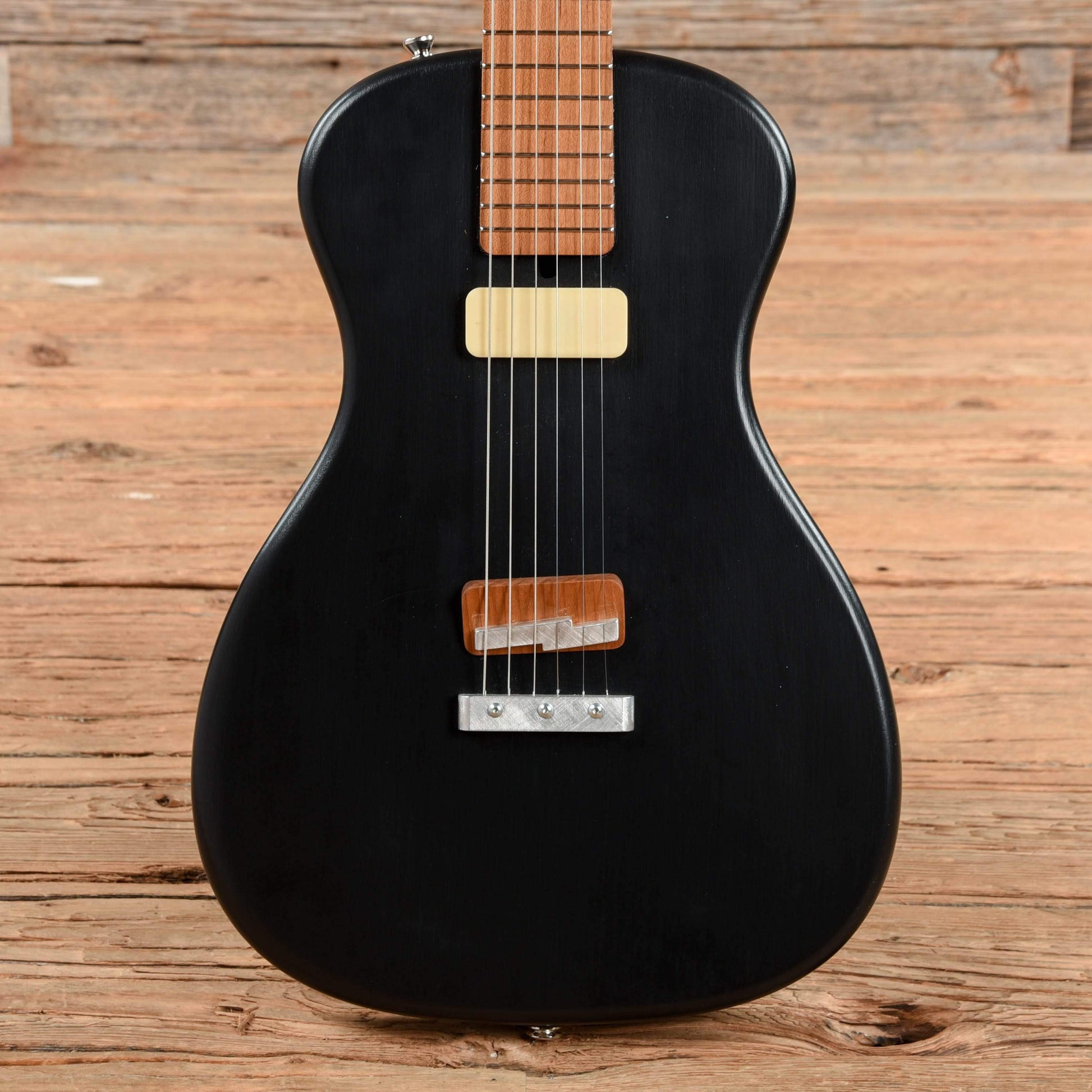Weir Poorboy Satin Black Electric Guitars / Solid Body