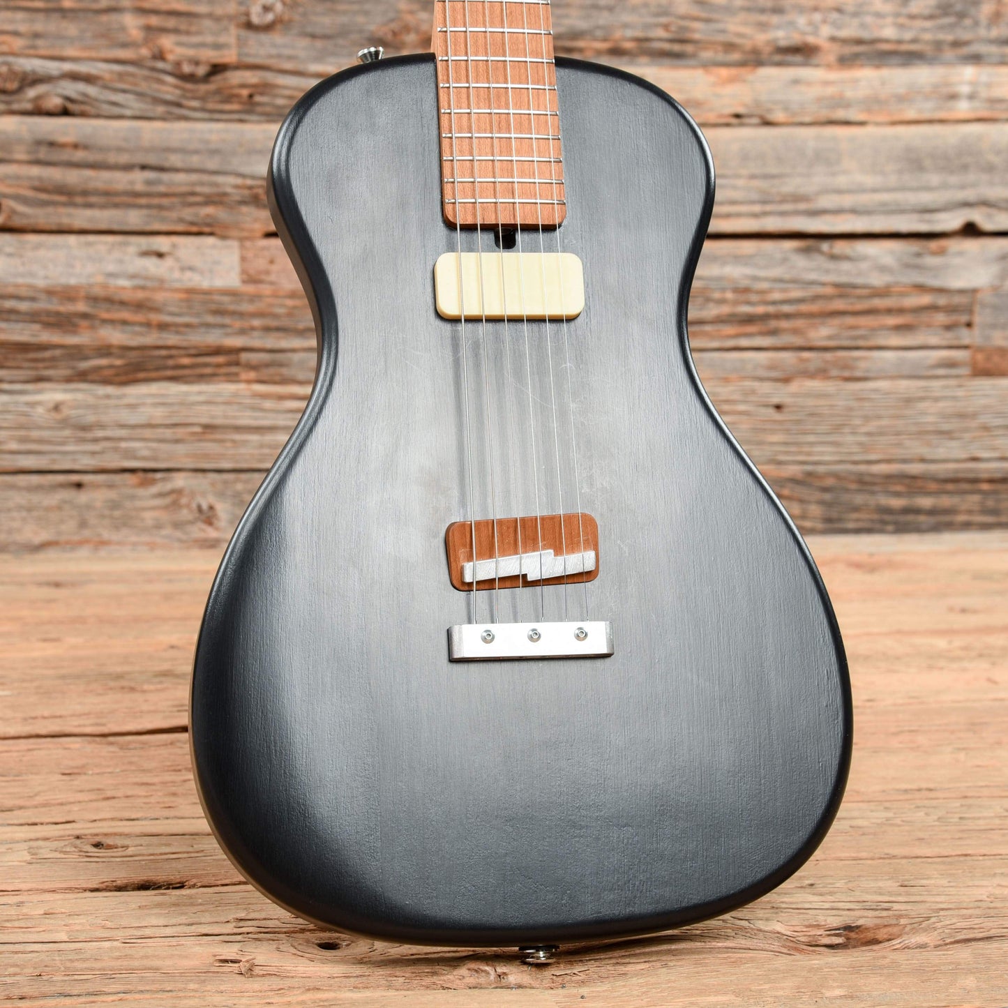 Weir Poorboy Satin Black Electric Guitars / Solid Body