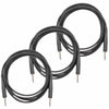 Whirlwind Leader Standard 10' Instrument Cable S/S 3 Pack Bundle Accessories / Cables