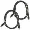 Whirlwind MIDI Cable 5-Pin 5' Black 2 Pack Bundle Accessories / Cables