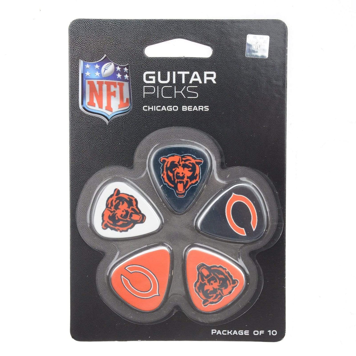 Woodrow Chicago Bears Guitar Picks 5 Pack Accessories / Picks