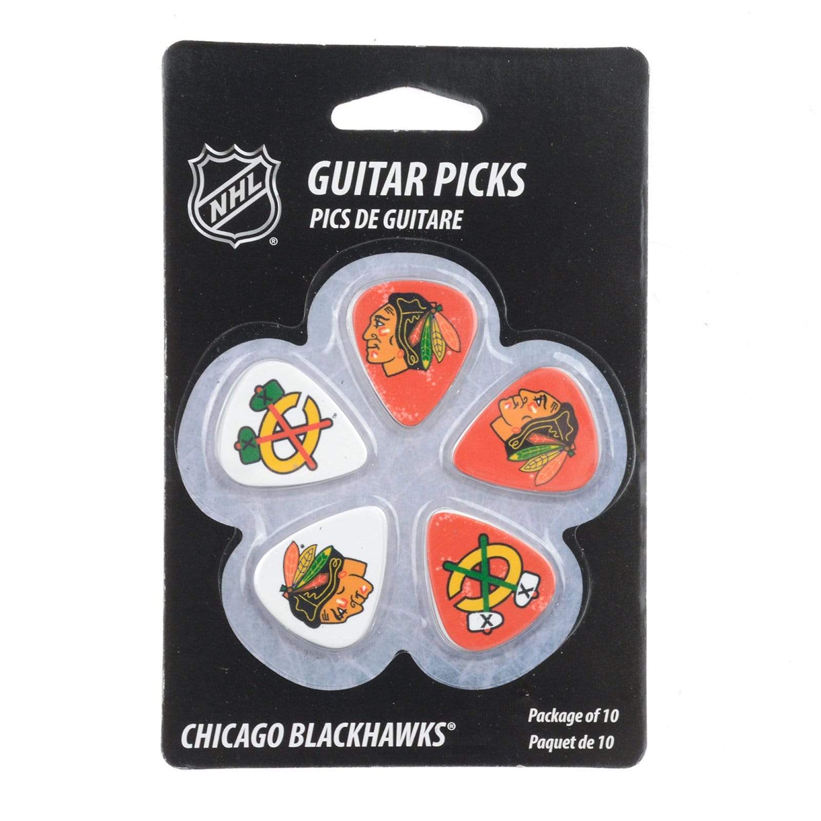Woodrow Chicago Blackhawks Guitar Picks 5 Pack Accessories / Picks