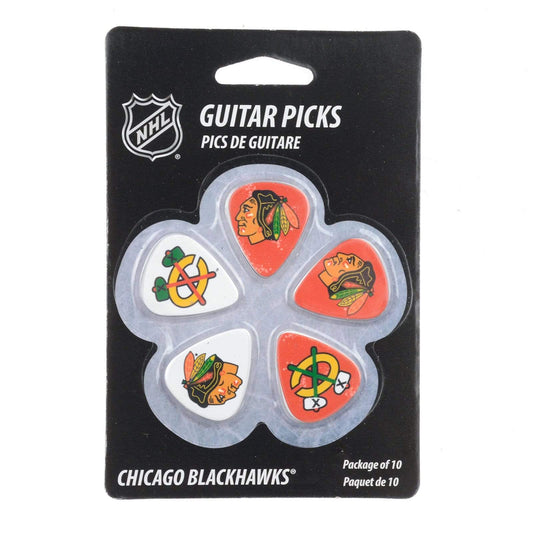 Woodrow Chicago Blackhawks Guitar Picks 5 Pack Accessories / Picks