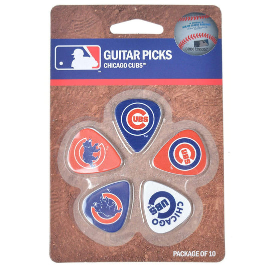 Woodrow Chicago Cubs Guitar Picks 10 Pack Accessories / Picks