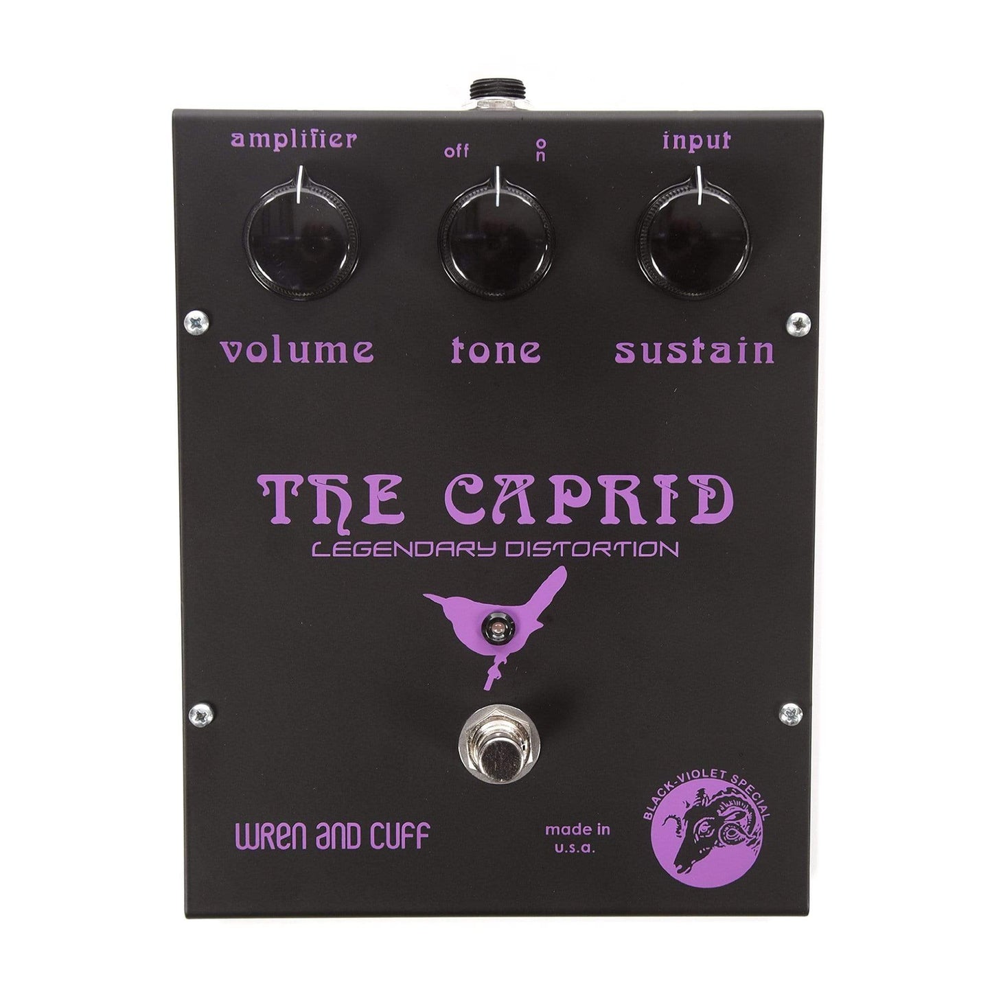Wren and Cuff Black-Violet Caprid Original Reissue Fuzz Pedal Effects and Pedals / Fuzz