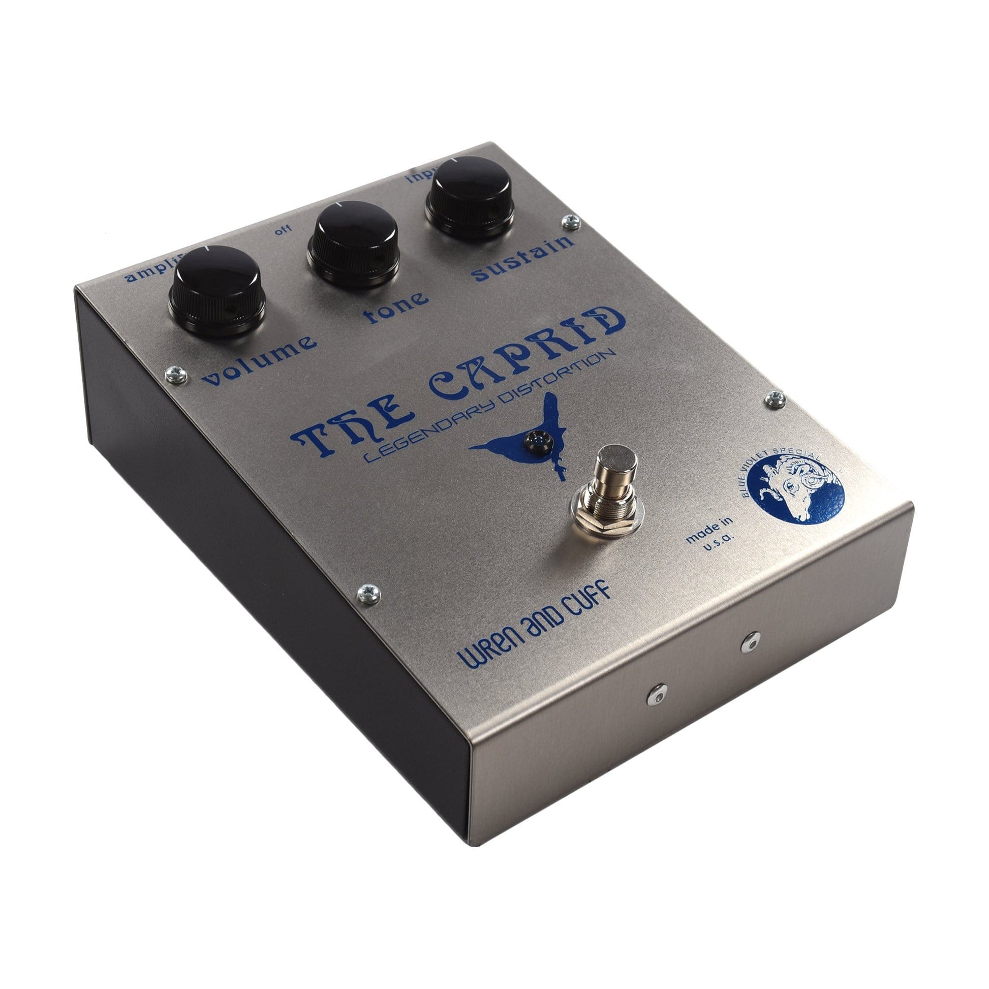 Wren and Cuff Blue-Violet Caprid Original Reissue Fuzz Pedal Effects and Pedals / Fuzz