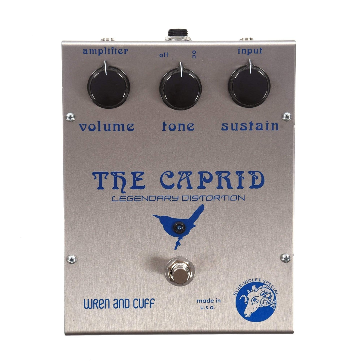 Wren and Cuff Blue-Violet Caprid Original Reissue Fuzz Pedal Effects and Pedals / Fuzz