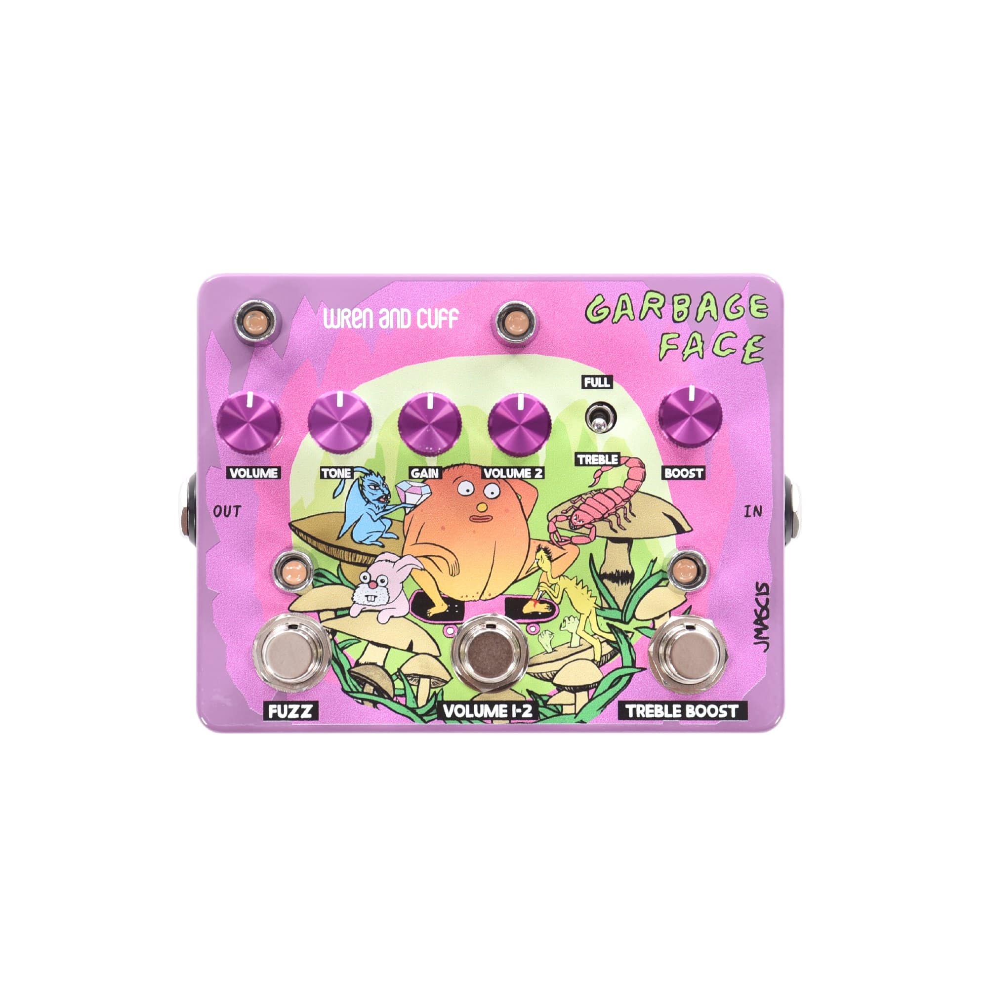 Wren and Cuff J Mascis Signature Garbage Face Fuzz Effects and Pedals / Fuzz
