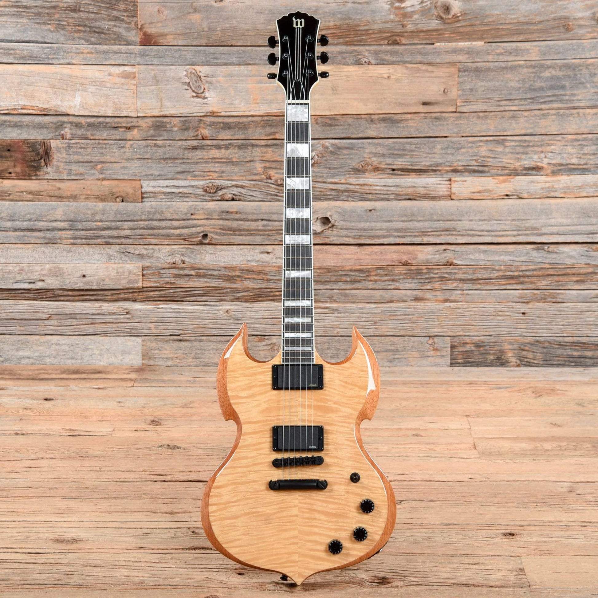 Wylde Audio Barbarian Raw Top Natural 2016 Electric Guitars / Solid Body