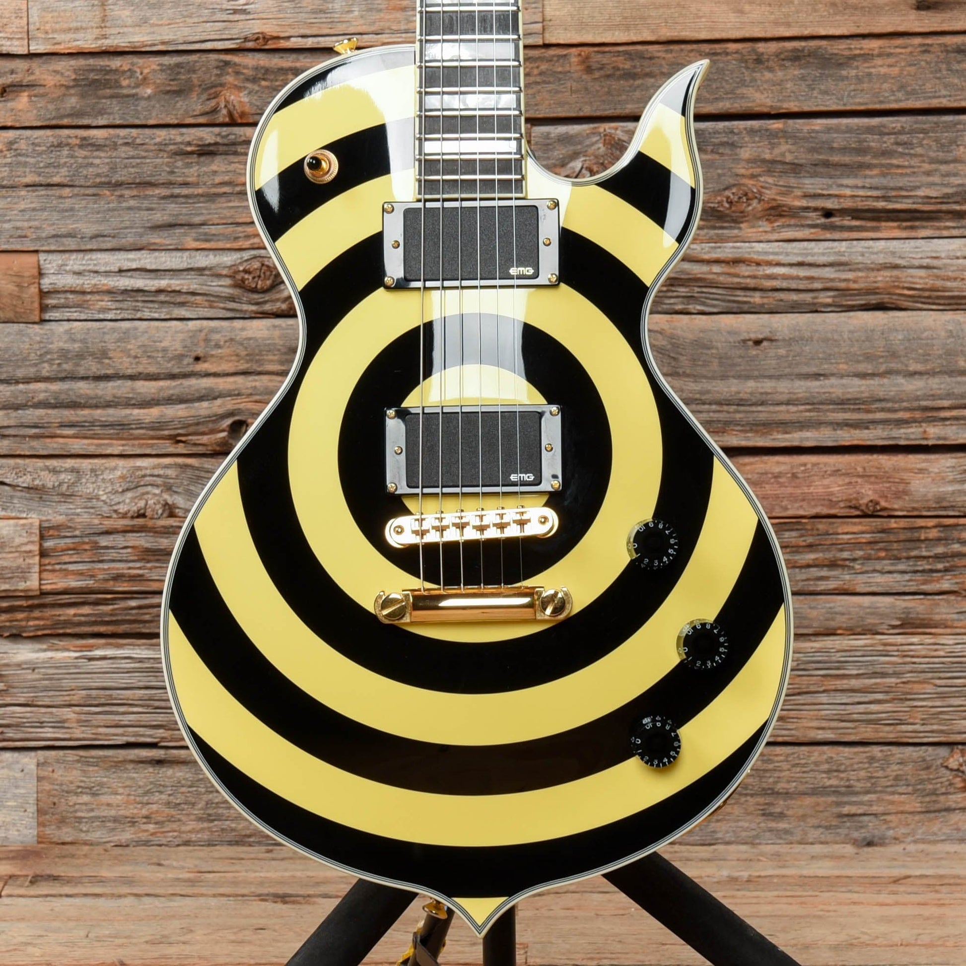 Wylde Audio Odin Black and Yello Electric Guitars / Solid Body