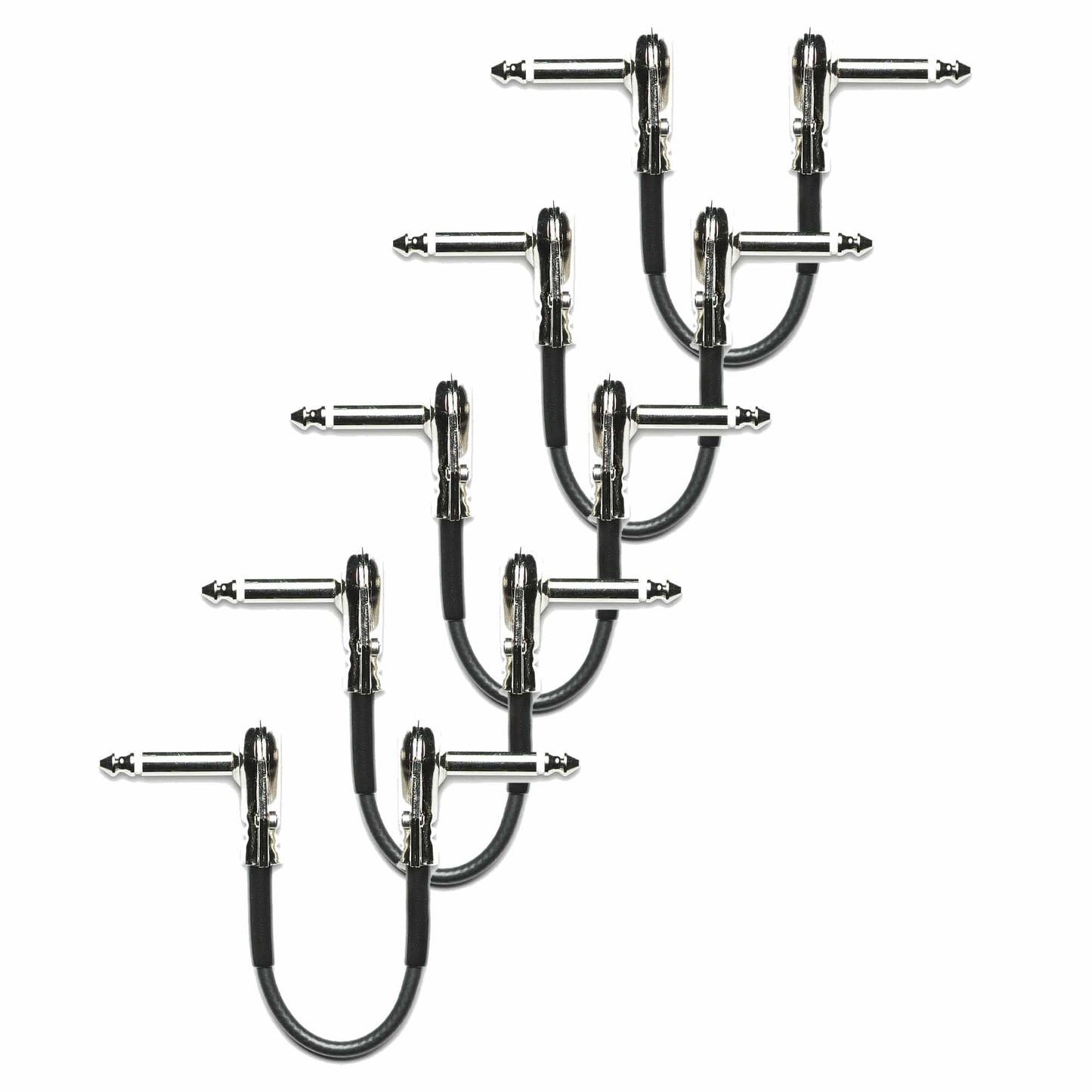 Xotic All-Brass Patch Cable 6" 5 Pack Bundle Accessories / Cables