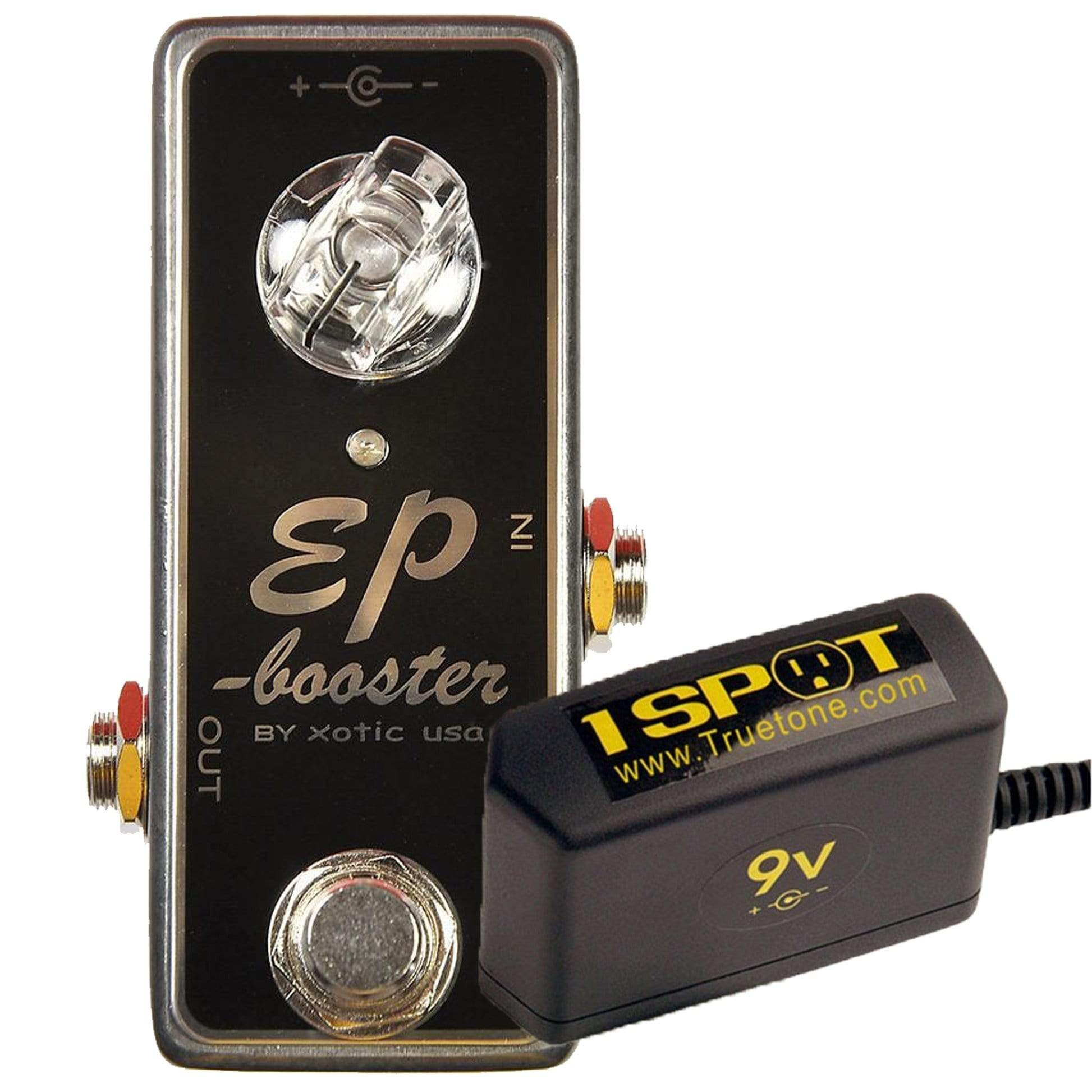 Xotic EP Booster Bundle w/ Truetone 1 Spot Space Saving 9v Adapter Effects and Pedals / Overdrive and Boost