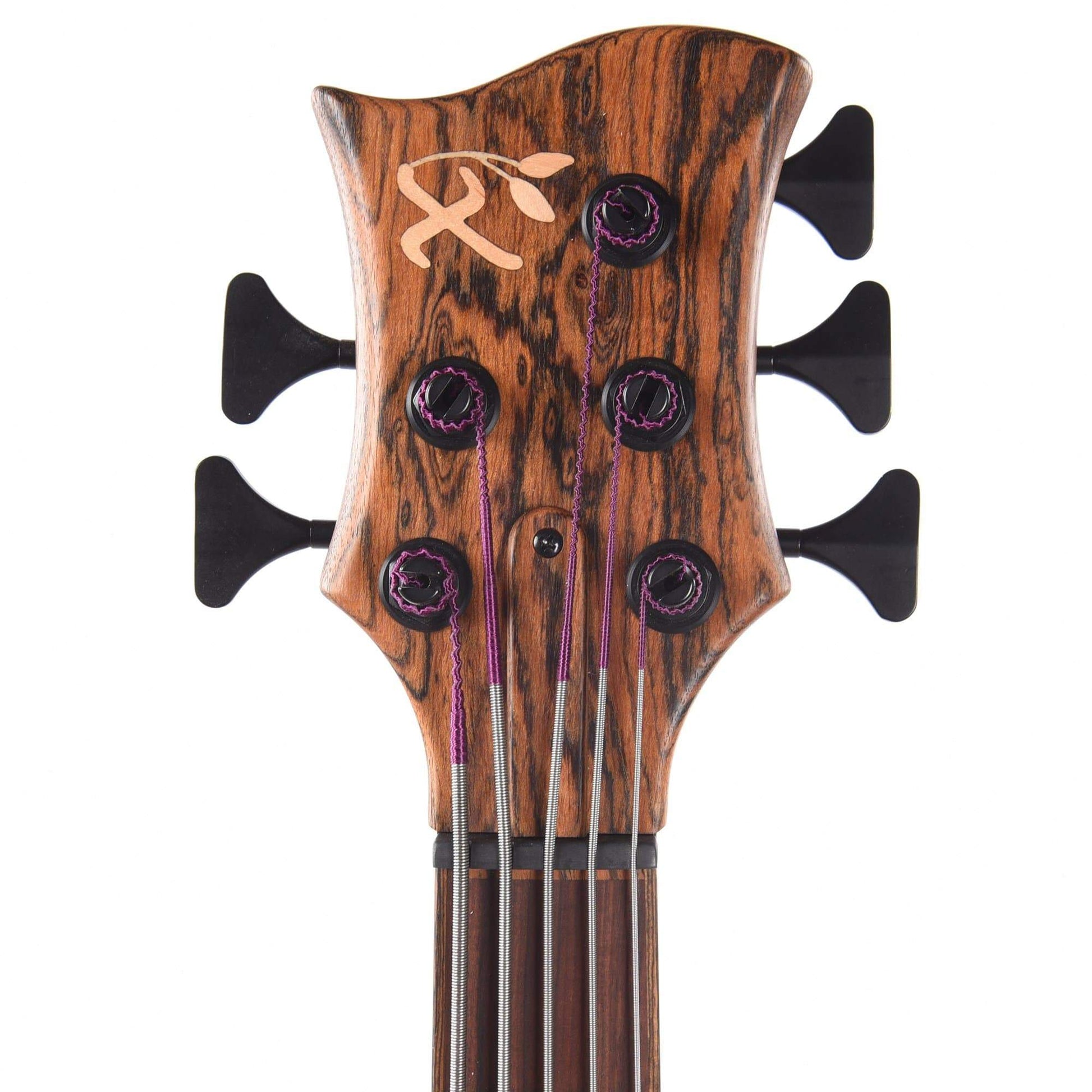 Xylem Ophiuchus 5-String Bass Black Walnut/Bocote w/Black Hipshot Hardware, Nordstrand Dual Blade Humbuckers, & Audere Classic 4 Preamp Bass Guitars / 5-String or More
