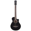 Yamaha 3/4-Size Thinline Spruce/Meranti Black w/Pickup Acoustic Guitars / Built-in Electronics