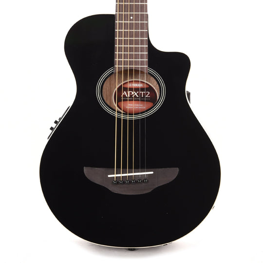 Yamaha 3/4-Size Thinline Spruce/Meranti Black w/Pickup Acoustic Guitars / Built-in Electronics