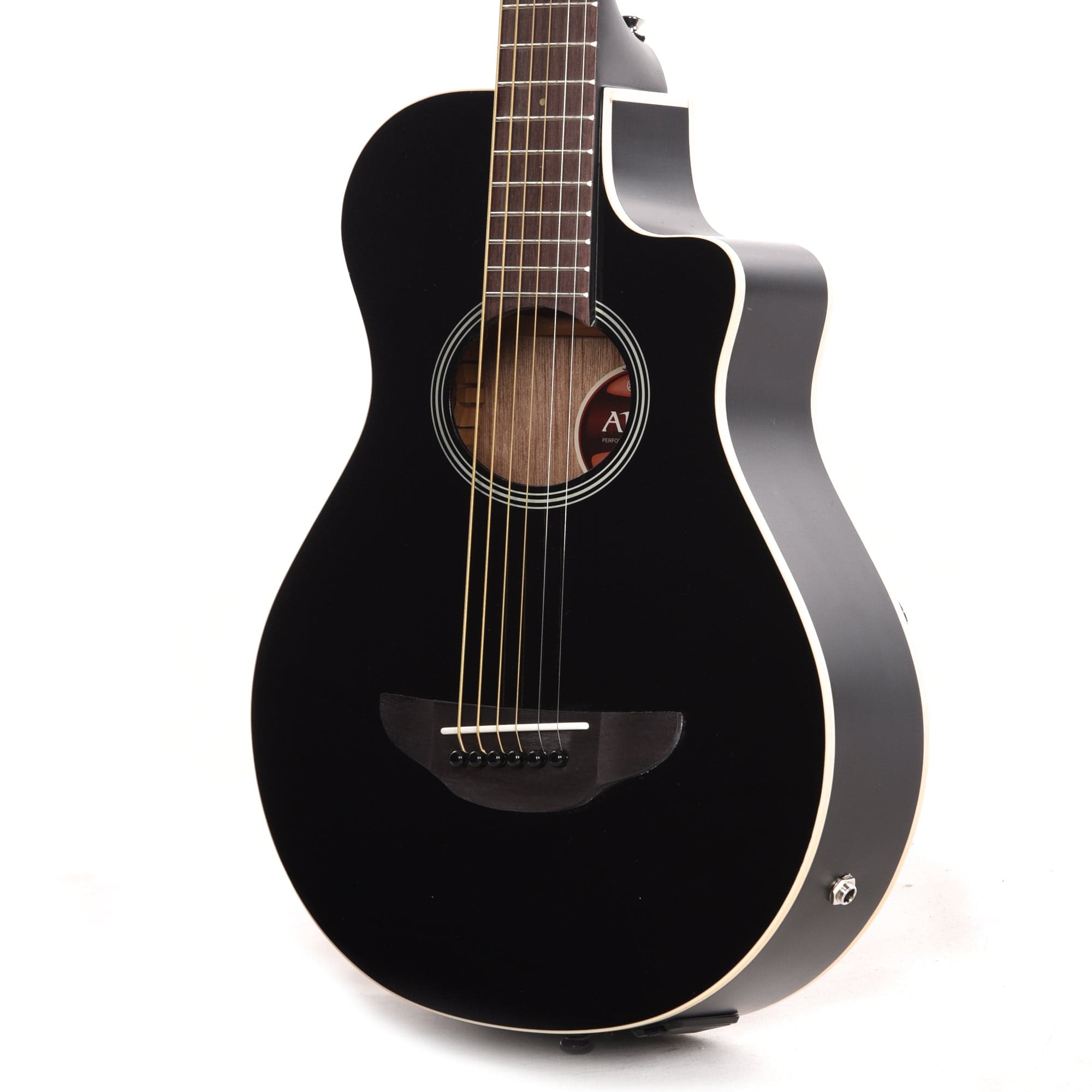 Yamaha 3/4-Size Thinline Spruce/Meranti Black w/Pickup Acoustic Guitars / Built-in Electronics