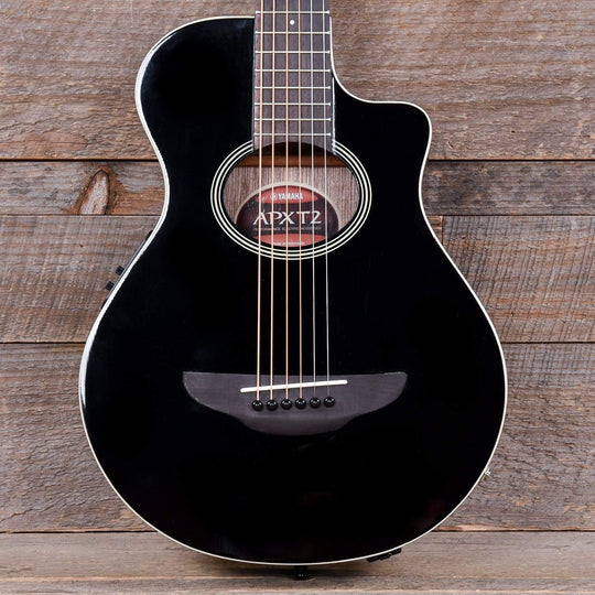 Yamaha 3/4-Size Thinline Spruce/Meranti Black w/Pickup Acoustic Guitars / Built-in Electronics