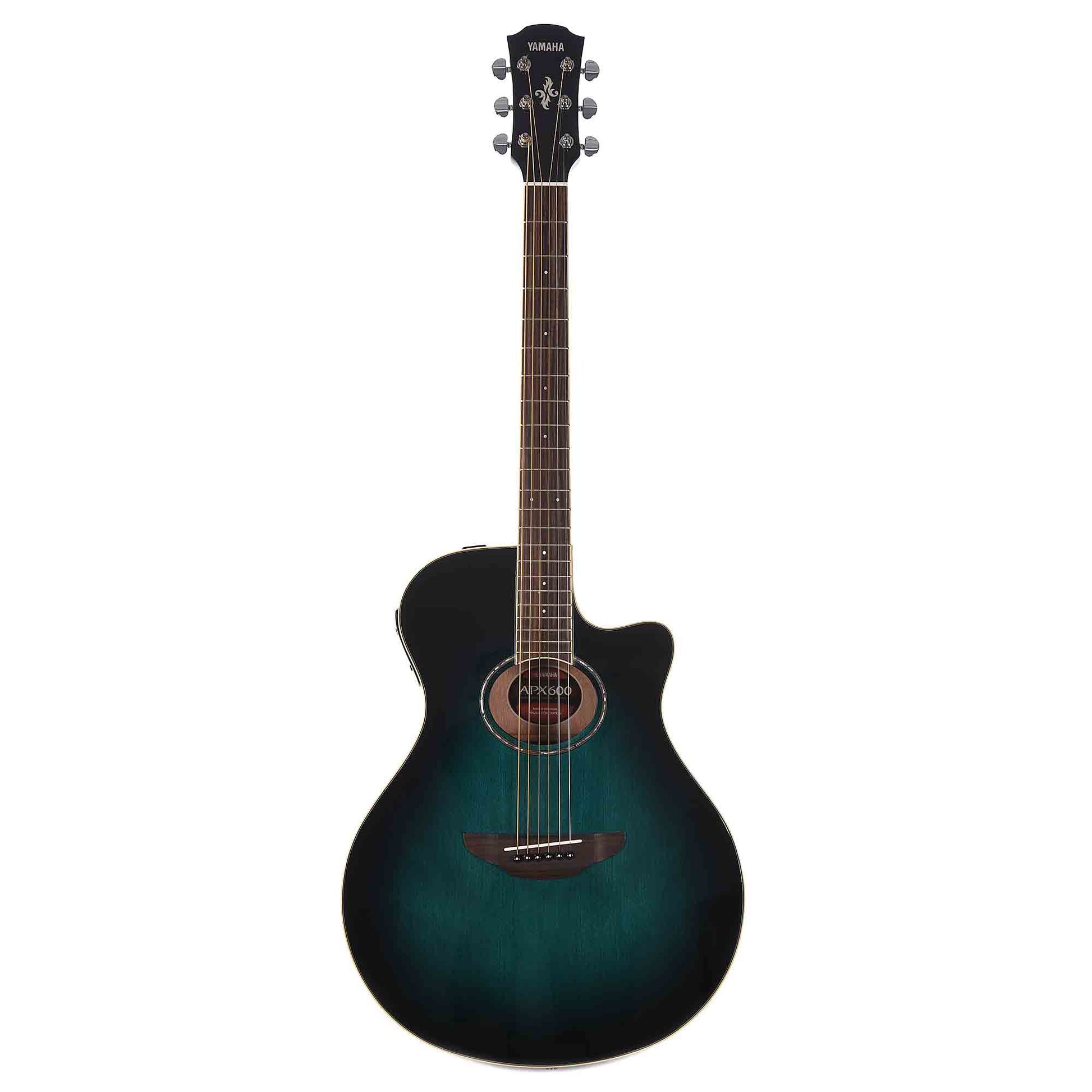 Yamaha APX600 Thinline Acoustic/Electric Guitar Oriental Blue Burst Acoustic Guitars / Built-in Electronics