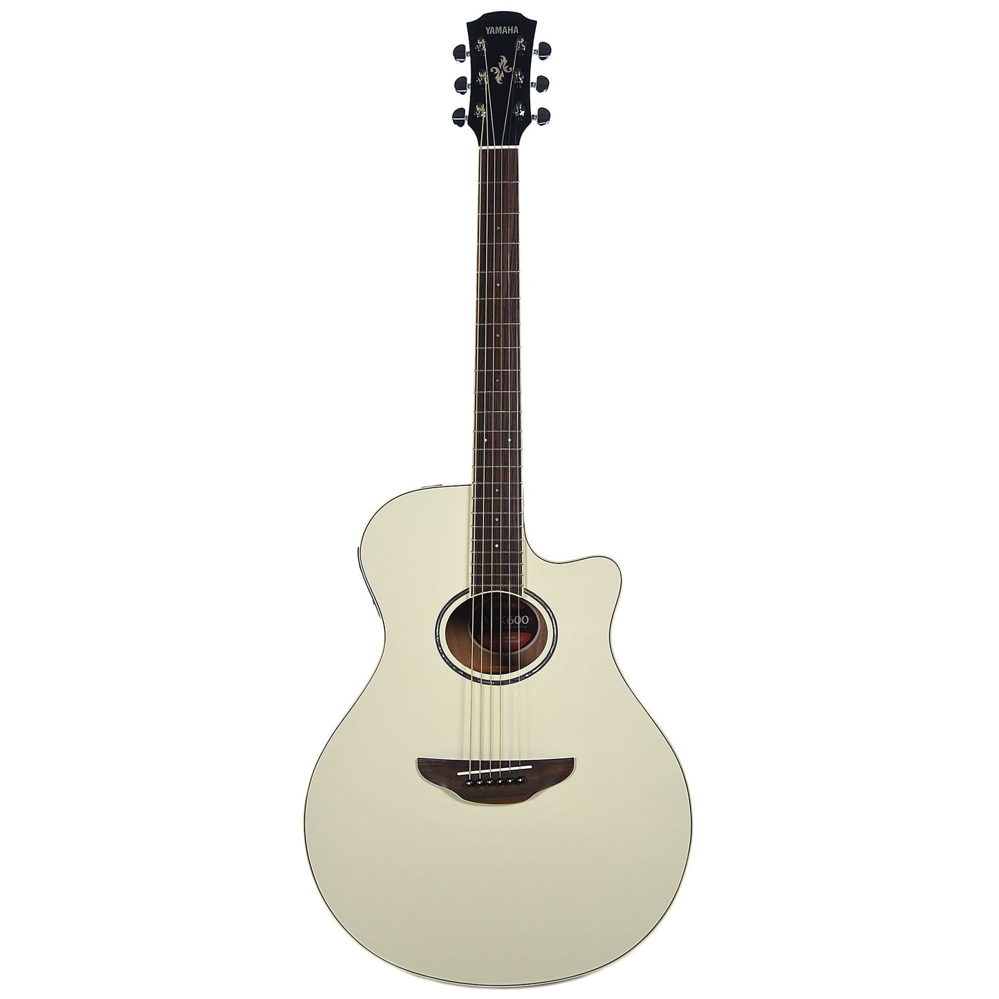 Yamaha APX600 Thinline Acoustic/Electric Guitar Vintage White Acoustic Guitars / Built-in Electronics