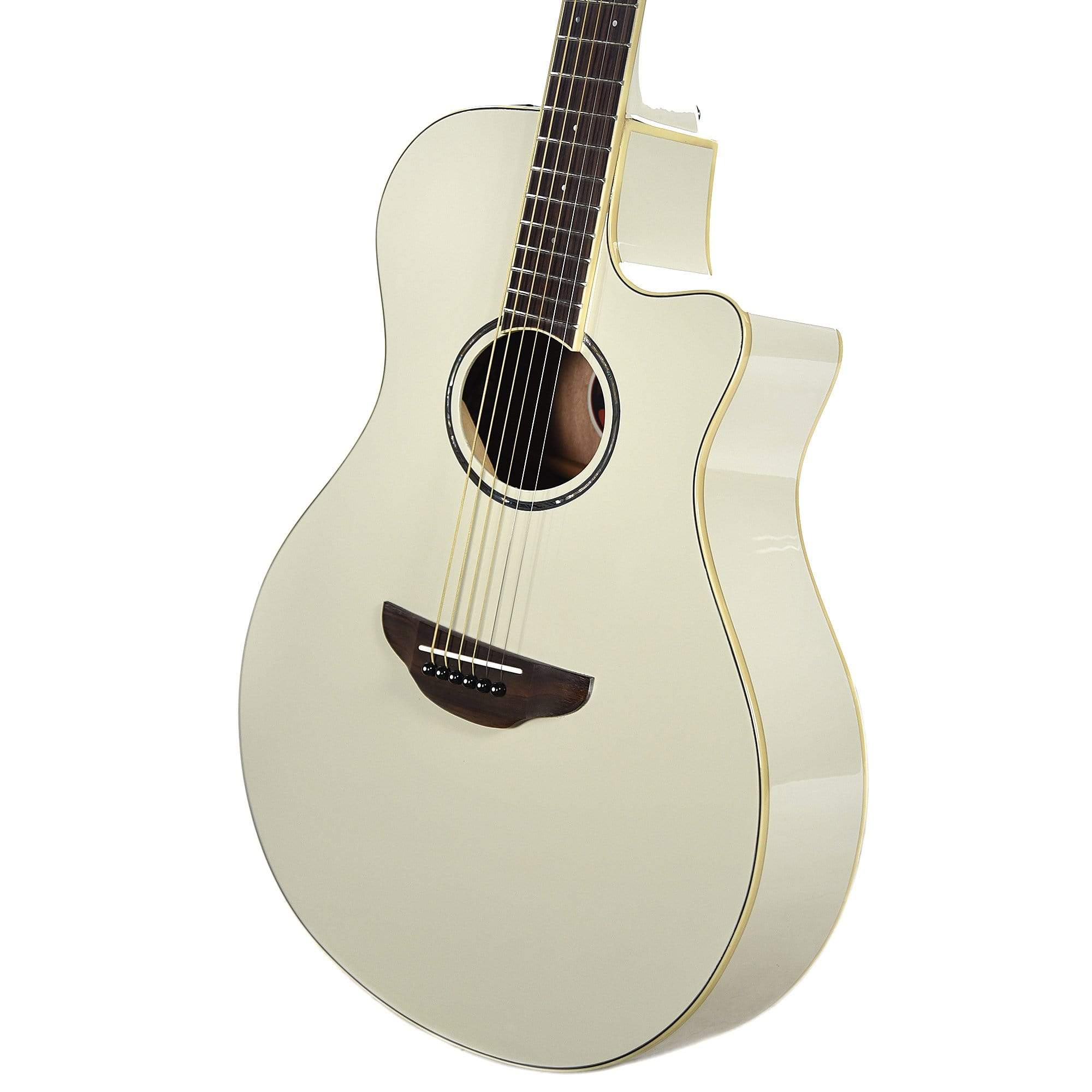 Yamaha APX600 Thinline Acoustic/Electric Guitar Vintage White Acoustic Guitars / Built-in Electronics