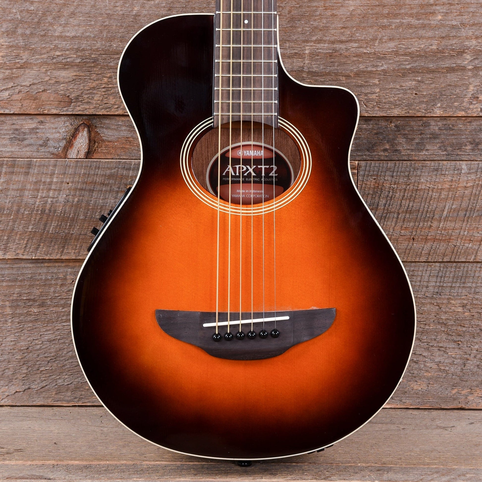 Yamaha APXT2 3/4-Size Thinline Spruce/Meranti Old Violin Sunburst w/Pickup Acoustic Guitars / Built-in Electronics